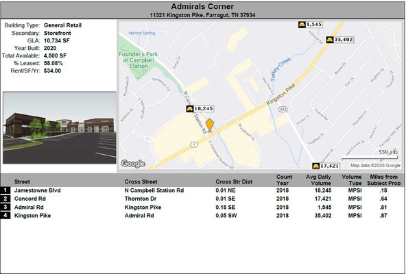 Admiral's Corner-Kingston Pike and Campbell Station: 11321 Kingston Pike, Farragut, TN 37934